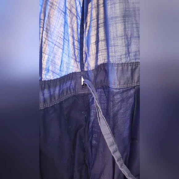 BANANA REPUBLIC blue wrap dress with pockets, size M - Picture 8 of 12